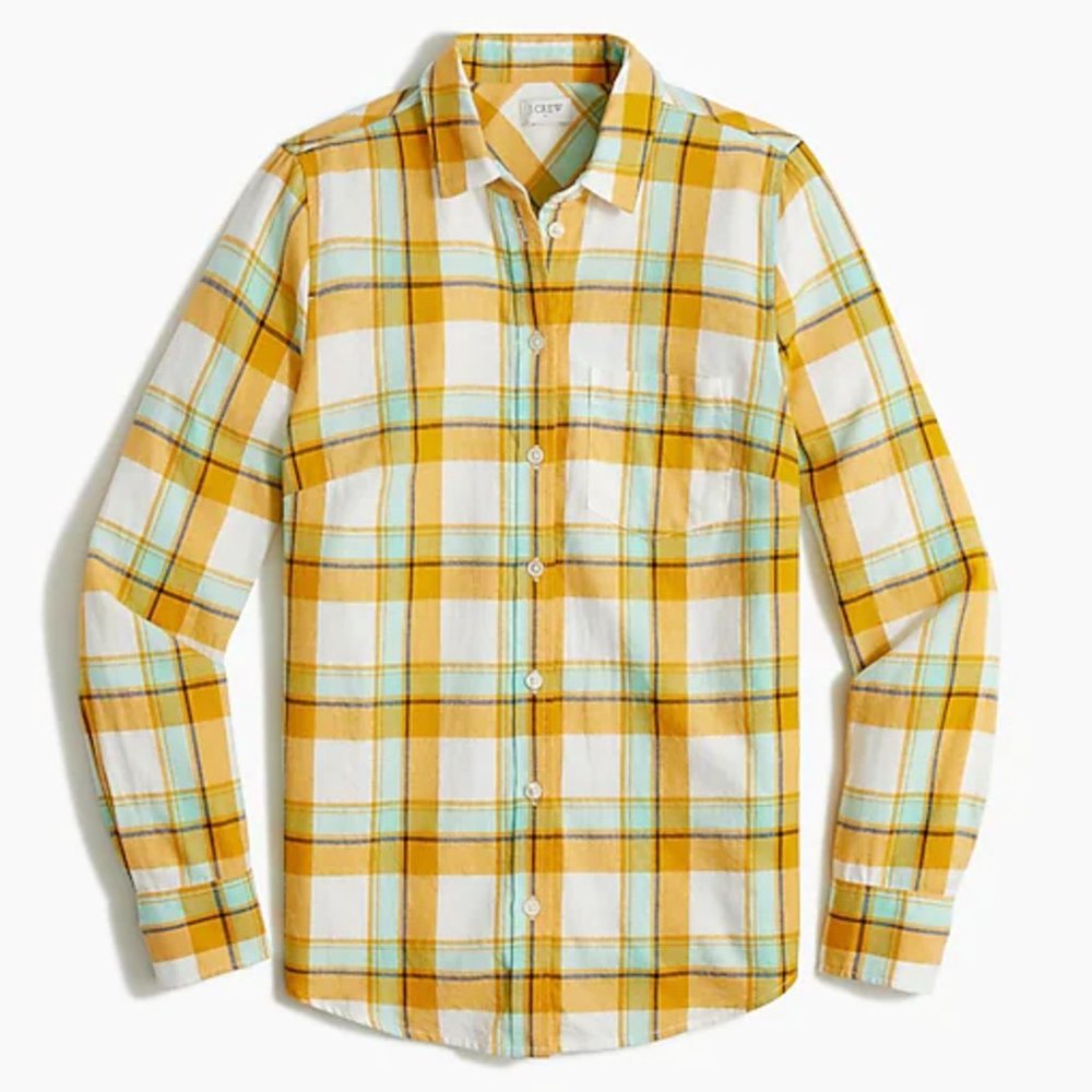 *LAST CHANCE* J. Crew Factory Yellow Gold Shirt Flannel